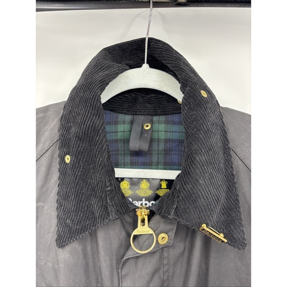 Barbour Bedale Thornproof Vintage A104 Black C48 Jacket Waxed Special Edition - Picture 13 of 16